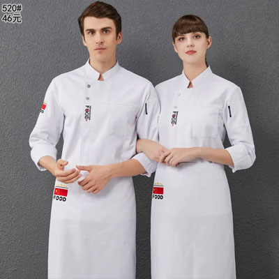 廚師工作服款式圖片男女廚師服裝