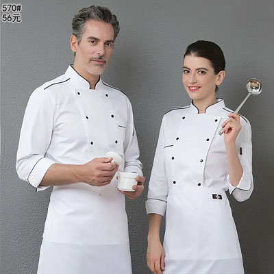 廚師服男女裝自助餐廳廚師工作服裝