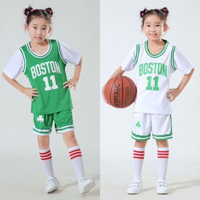 儿童篮球衣两件套装凯尔特人11号衣jianlisai21ket款