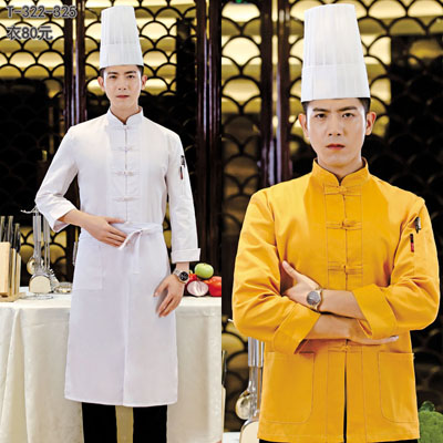 高檔廚師工作服定制中國風復古潮流廚師服